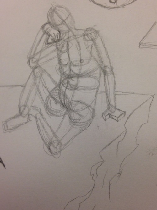 Just Some Practice On The Figures Of Movement Before Any Attempt At Drawing Actual Humans.