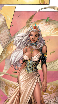 lannabananna:  Ororo slaying in her wedding