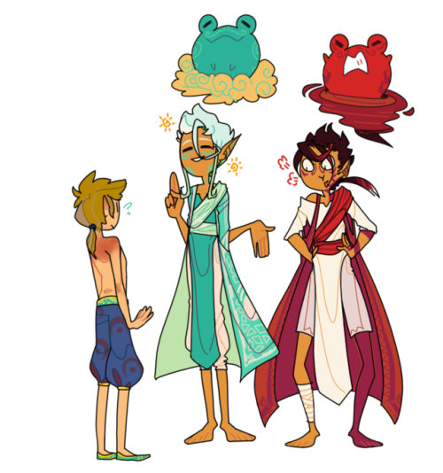 like a million years ago, i personified zephos and cyclos from wind waker for a roleplay and i still draw them a lot.. theyre.. my sons now.. _(:|」∠)_