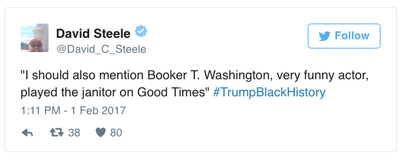 the-movemnt: #TrumpBlackHistory roasts Donald Trump for his ignorance about black