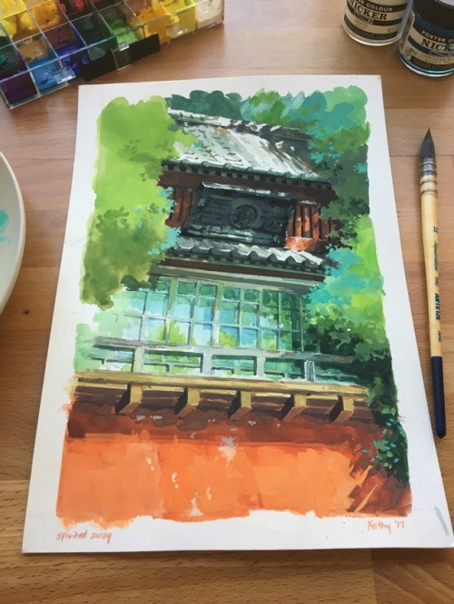 keithyart:Ghibli background study