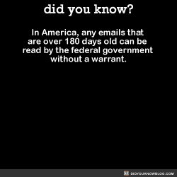 did-you-kno:  In America, any emails that