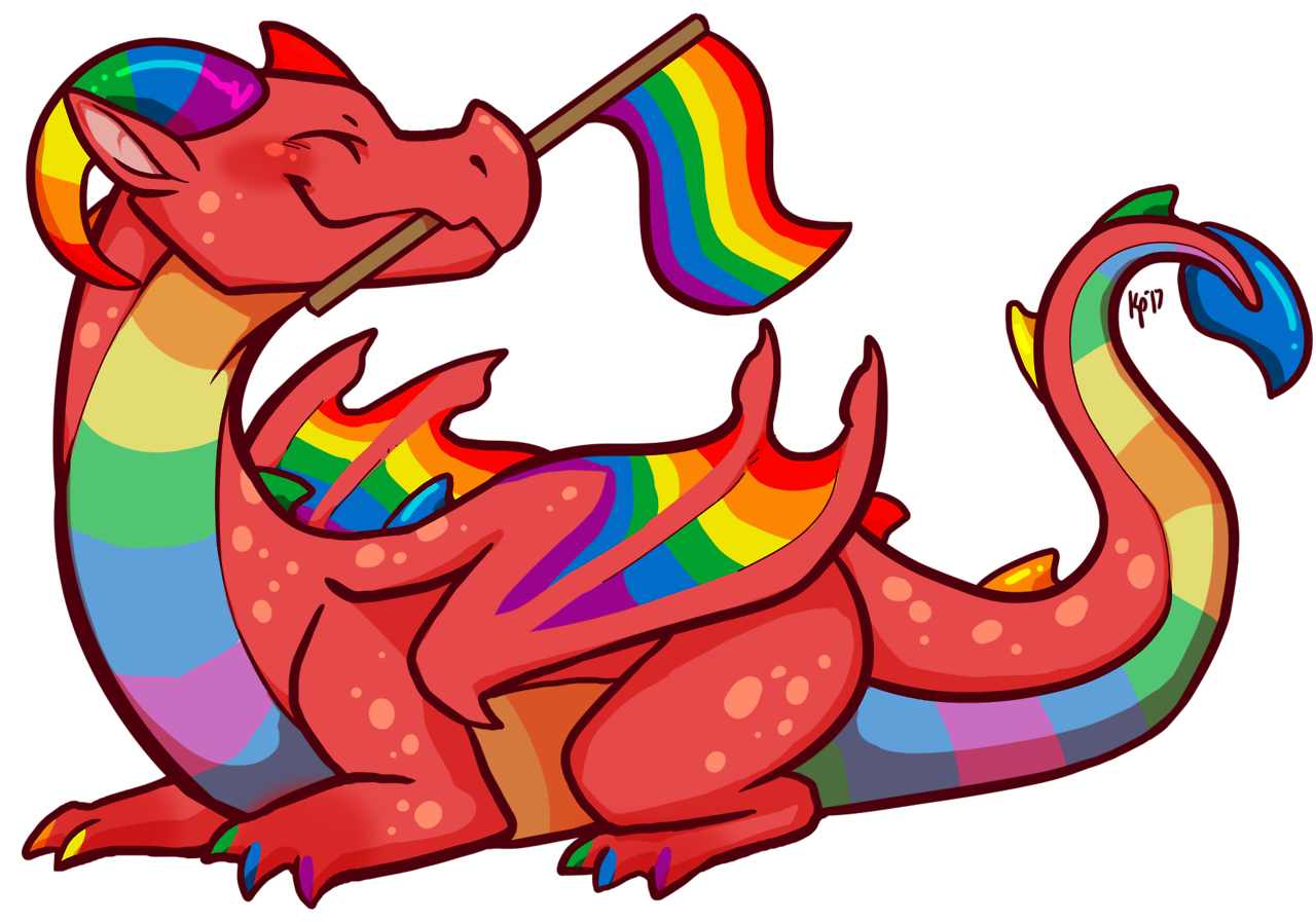 keymintt: Some little pride flag dragons I made in honor of Pride month!!! Happy