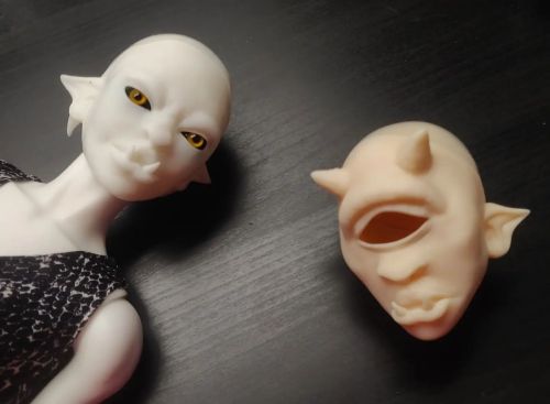 My SD @jj.doll.lab heads came in! I am now the proud owner of an Oraru now named Naznaga and a Teth 
