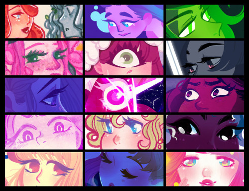 i learned while looking for art for this eyes meme that i draw people with closed eyes WAY too much,