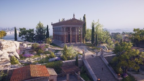 Temple of Athena in Paros, Greece, reconstruction made by Ubisoft for the game Assassin’s Creed.