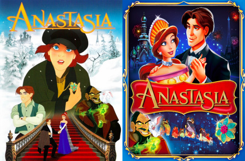 thenamelessdoll:  I was bored. Like really bored. So I Googled around and collected all the Anastasia (1997) posters and covers I could find. Interesting how the art style changes dramatically in some of them. I grew up with the 3rd one, but my personal