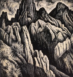 trulyvincent:  Cordillera Mexicana (also known as Mexican Mountain Ridge)Alfredo Ramos Martinez - 1934