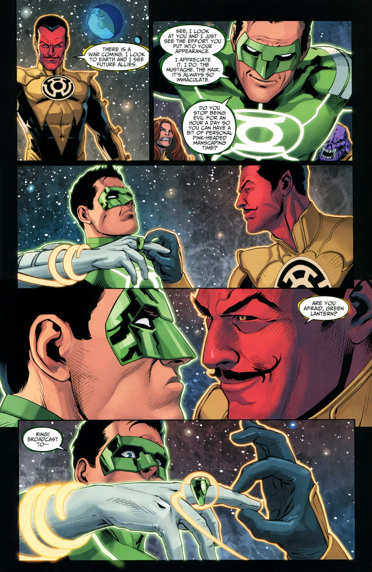towritecomicsonherarms:  Kyle and Sinestro   Injustice Year Two #1