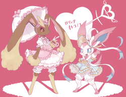 pokemaids:  By: ぴょんこ  D'aww <3