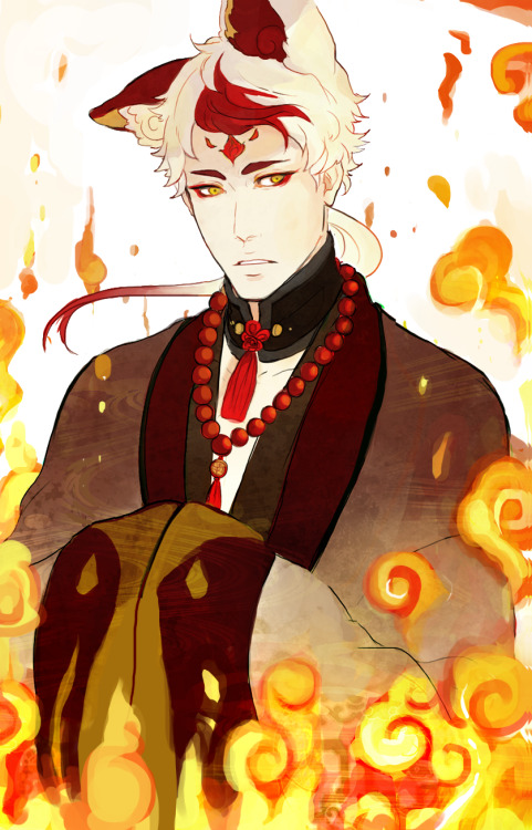 minakuu:  I missed my fire boy, im still remodeling him and this model  looked somehow like the gender bend of my oc so I felt like drawing Lynn in clothes like that,  but how to girl kfnksk its too hard..