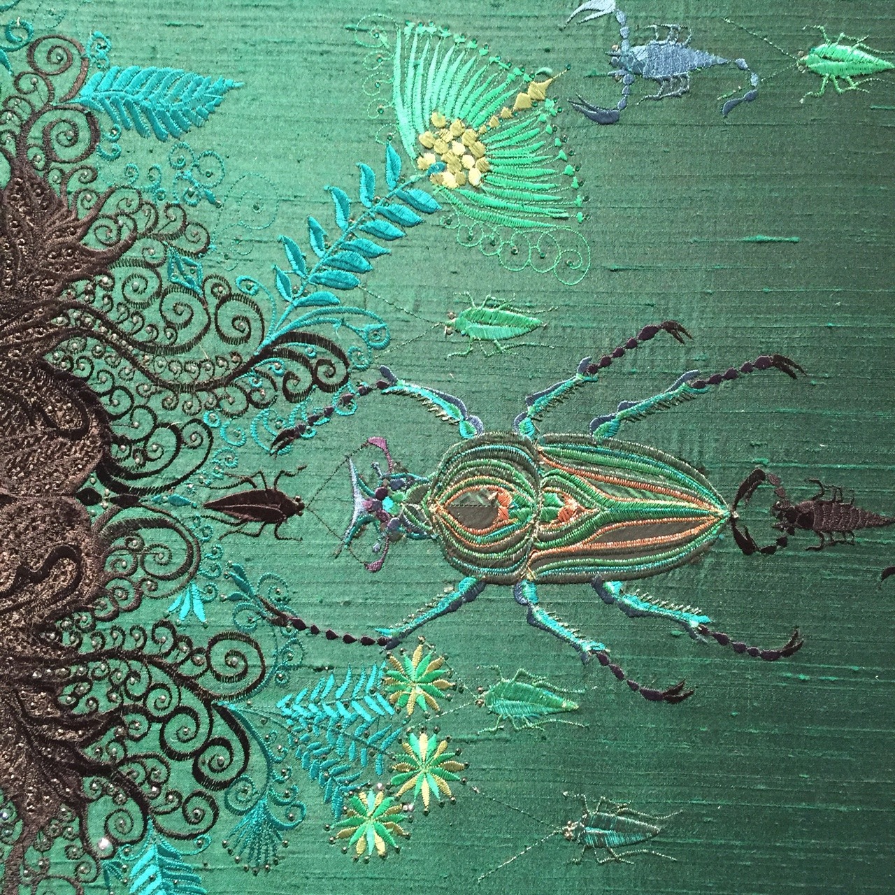 letmypeopleshow:  Angelo Filomeno’s Embroidered Paintings Conjure an Undersea Kingdom