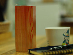 &ldquo;The Memo Block&rdquo; A block of 1200 paper notes designed by Kenjiro Sano to look like a block of wood. A comment on the relationship between wood and paper, not only the block itself, but each individual note of paper is printed to look like