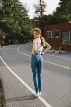 Urbanoutfitters:  The Classic: Bdg Super High-Waisted Denim. (Photography By Devyn