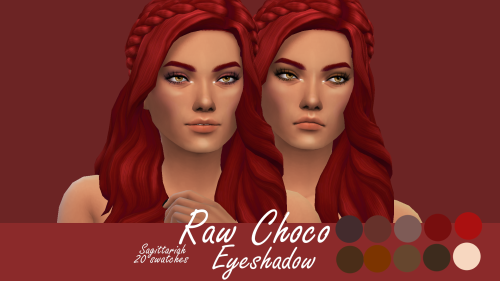 Raw Choco Eyeshadowbase game compatible20 swatchesproperly taggedenabled for all occultsdisabled for