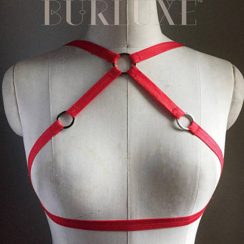 O Ring Detail Burlesque Harness Frame Bra Elastic Choose a Colour of Elastic Made to Order by DelilahBurlesque https://ift.tt/29ym3tY