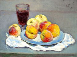 huariqueje:    Still life with peaches 