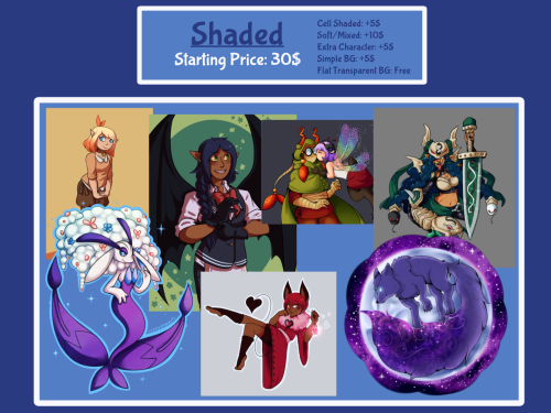 stardustswirldreams:I am officially opening up commissions for this season!  First i would like to a