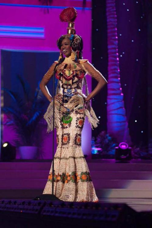 ourafrica:Africa at  MISS UNIVERSE 2015- National Costume Africa was well represented at the Miss Un