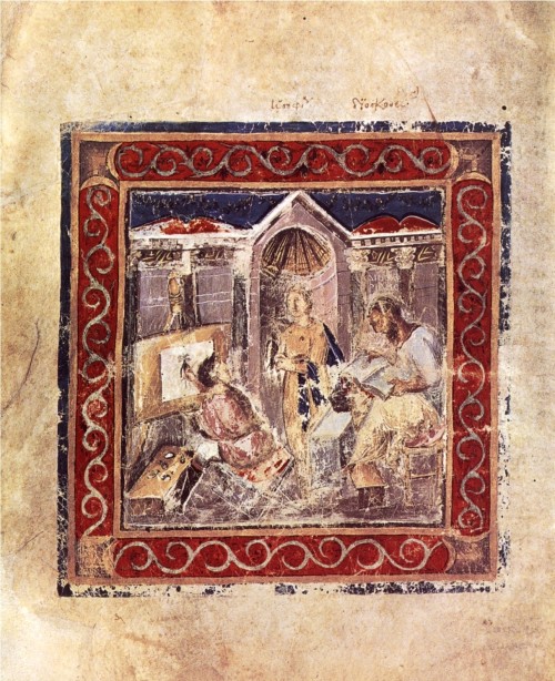 An illumination from Vienna Dioscurides Pedanius Dioscorides (40-90 CE), a Greek physician and autho