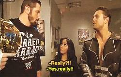 ohmybarrett:  Backstage segment with Snooki &amp; The Miz.