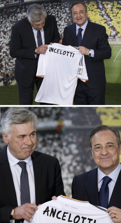 Ancelotti’s reaction to the Comic sans font and Xabi’s Parenting gone right