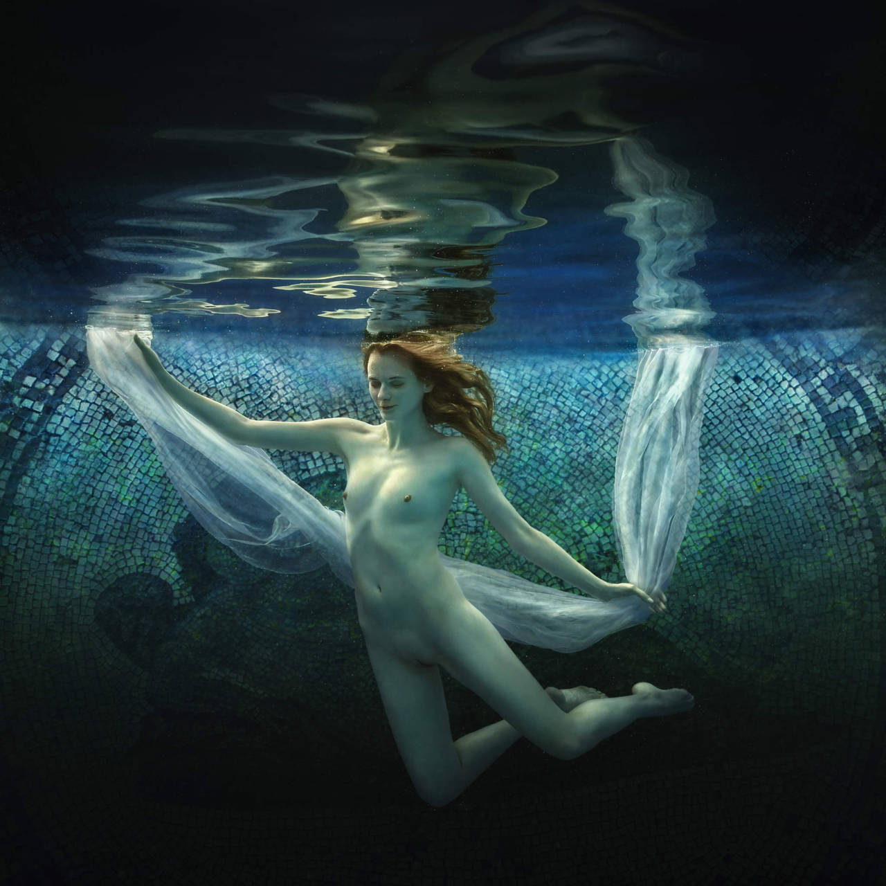 Nude Underwater Exercises