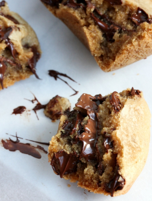 thecakebar:  Nutella Lava Cookie Cups Recipe 