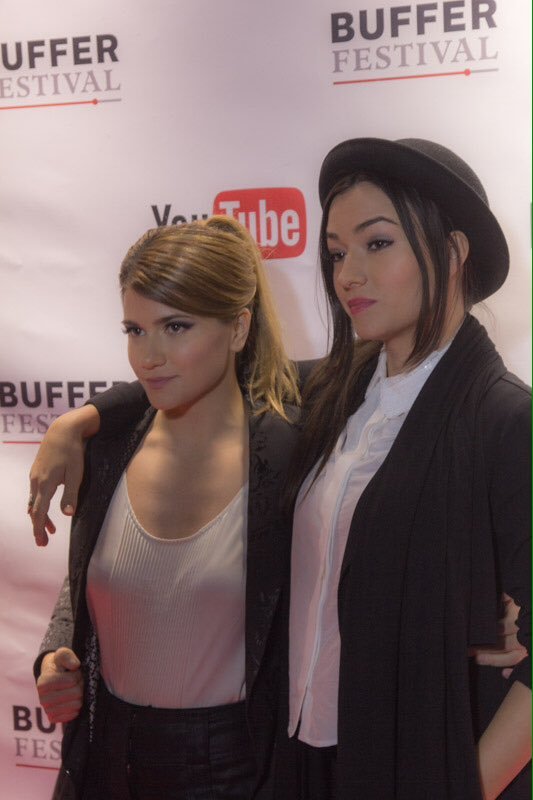 thegaywomenchannel:  Elise and Natasha aka Mackenzie and Cassie, on the red carpet