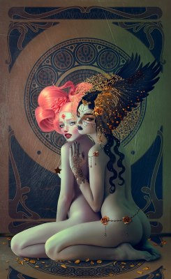 Frrmsd:  Digital Artist: Natalie Shau “Rose And Gold”  “Rose And Gold” Print