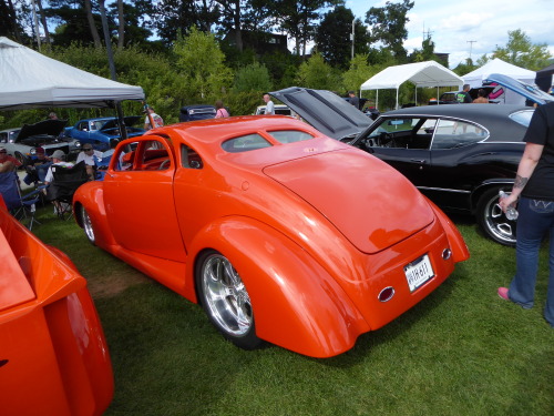 Matching hot-rodded coupe and pickup. No expense spared with either of these builds.