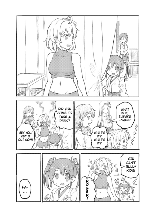 kancollegirls:  Re-class is cute, she really is. Level 1 Zuikaku episode 8 by artist sakimiya (@sakimiya_Hsu) Typeset by me. Translation from danbooru created by Kyrozen, firechikara, Paracite, B016. Others: 1 2 3 4 5 6 7 8 