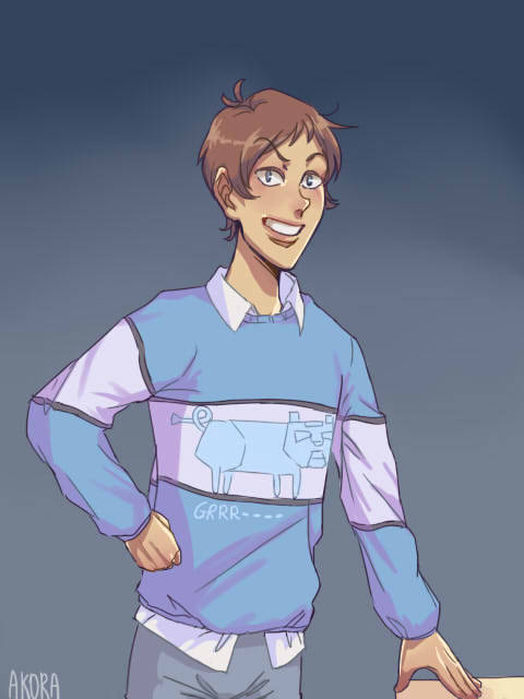 Lance in an ugly sweater cause @nevermoree-the-raven say to me “draw it or you a pussy&rd