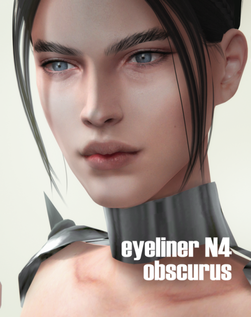 obscurus-sims: obscurus-sims:  EYELINER N2:  26 swatches (2 types each type has 2 opacity options), 