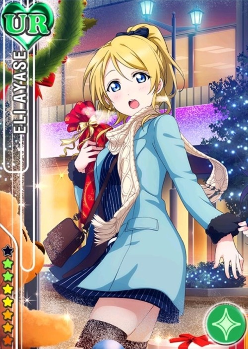 siflovelive:  Christmas Set URSCool UR Nozomi TojoPure UR Eli AyaseChristmas SRs: part 1 | part 2