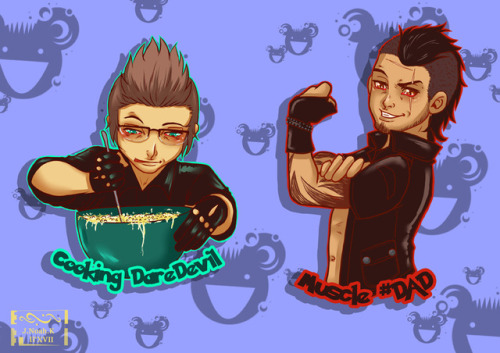 boardingtheark:aaaaand here they are! the first batch of my ffxv sticker :DI only did the guys so fa