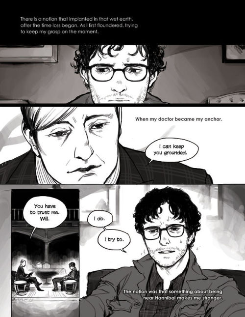 My comic for the Hannibal fanbook Banquet! I drew this ages ago before S2 started, and the book is finally in peoples’ hands so now I can post it :)) I remember really enjoying drawing this; it was a fun challenge to draw dudes I wasn’t used