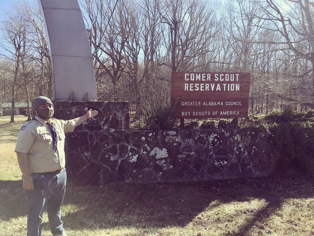 <p>Our Senior Patrol Leader at Camp Comer this week volunteering as staff for the Greater Alabama Council Winter Camp! (at Camp Comer Scout Reservation)<br/>
<a href="https://www.instagram.com/p/CJURonaJu9r/?igshid=ldqv4tff5xh4">https://www.instagram.com/p/CJURonaJu9r/?igshid=ldqv4tff5xh4</a></p>