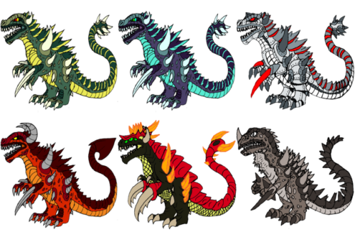 Here are my redesigns for all the returning monsters for War of the Monsters: Apocalypse, my fanmade