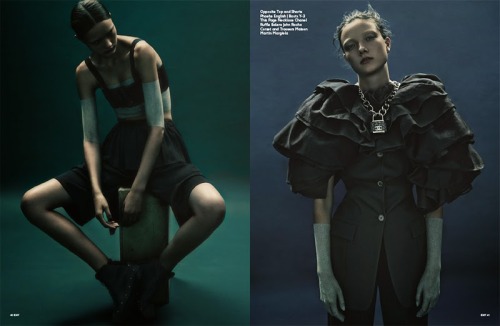 Exit Magazine UK - &quot;A Sweet little bullet from a pretty blue gun&quot; - featuring. model Yumi 