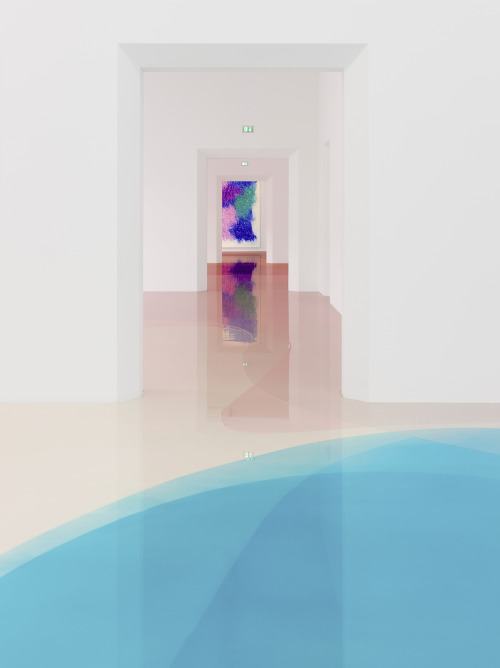 wetheurban:1,400 Square Feet of Pastel Candy-Colored Resin Flood the Floors Inside German MuseumTalk