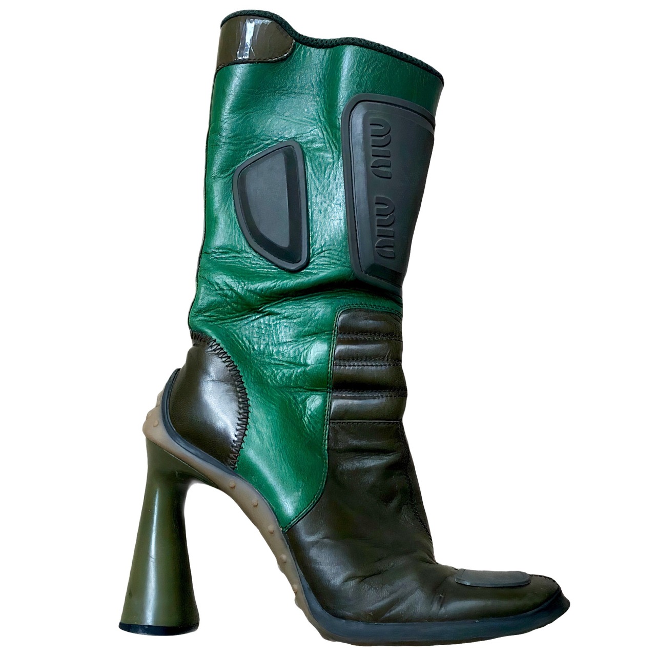 1999s MIU MIU archive leather boot