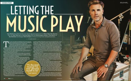 gazbarlow:GaryBarlow:  What a way to start the week ! My cover and feature with @MusicWeek is l