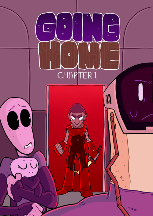 najsigt:Hey! Quick announcement! My webcomic “Going home” is aimed to be released on the