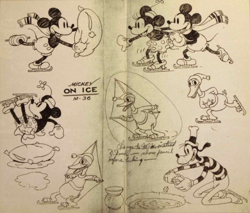 Ten Disney model sheets from its Golden Age.