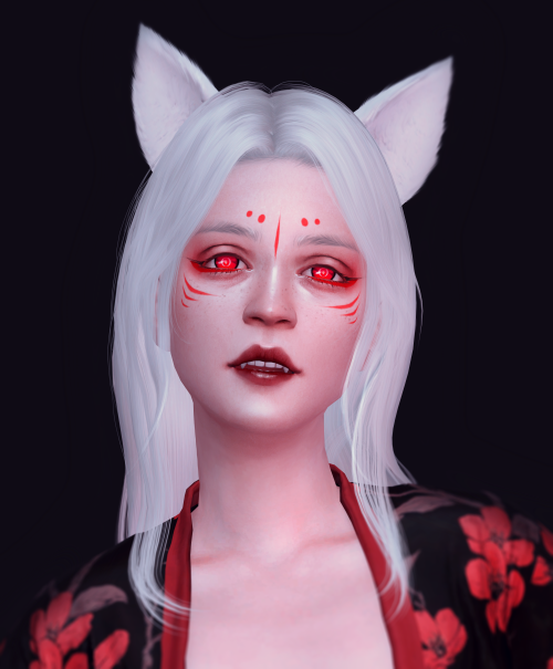 ~ little kitsune ~Used CC:Hair/Claws/Ears&Tail (retextured + edited in ps)Lenses/Eyeliner/Eyes