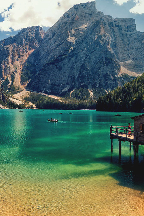 italian-luxury:  Braies Lake, Italy  Nice!