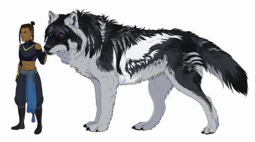 @stardustedknuckles created another wolf!Yasha AU with the wolf’s appearance leaned on a design I di