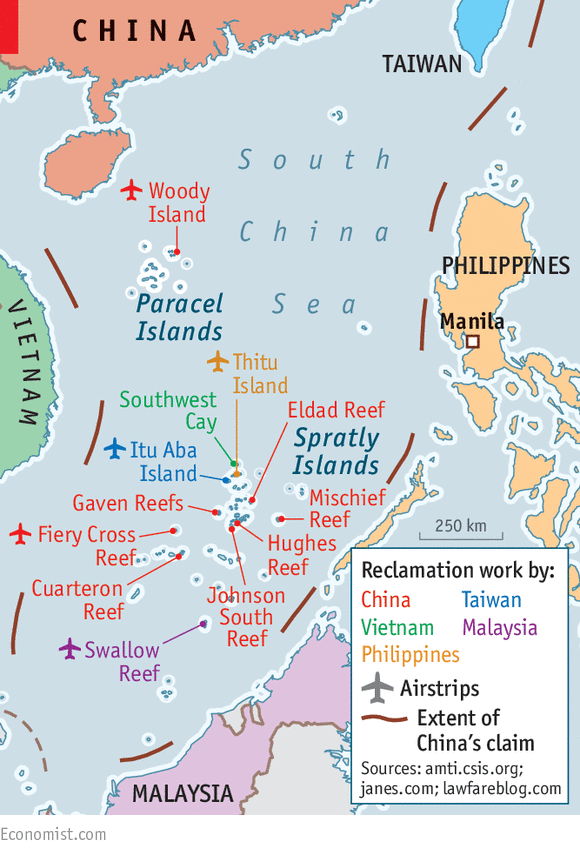 Who is building what in the South China Sea.