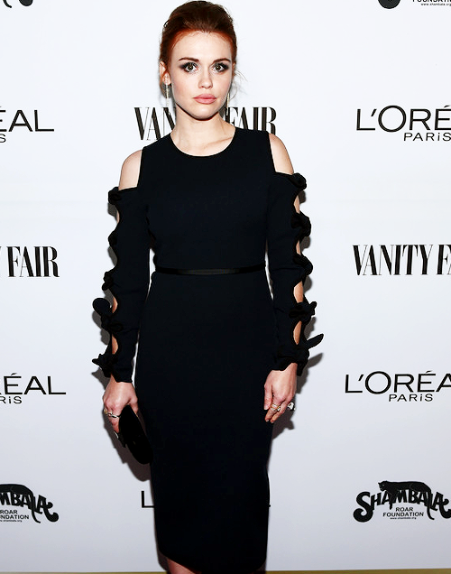 stydiaislove:Holland Roden attends Vanity Fair and L'Oreal Paris Toast to Young Hollywood at Delilah